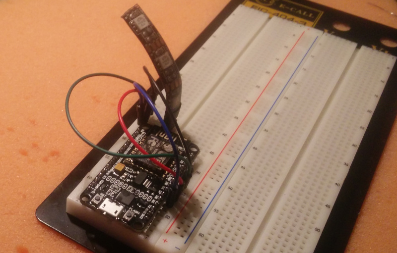 WiFi Tally on a breaboard